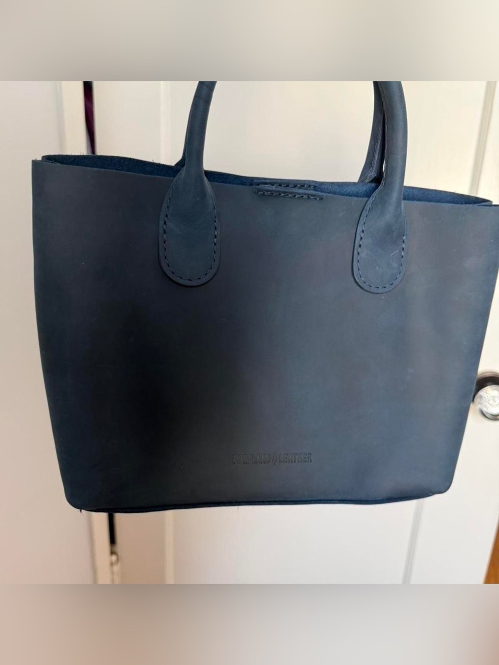 Portland Leather Co Raindrop in Navy - Picture 7 of 7